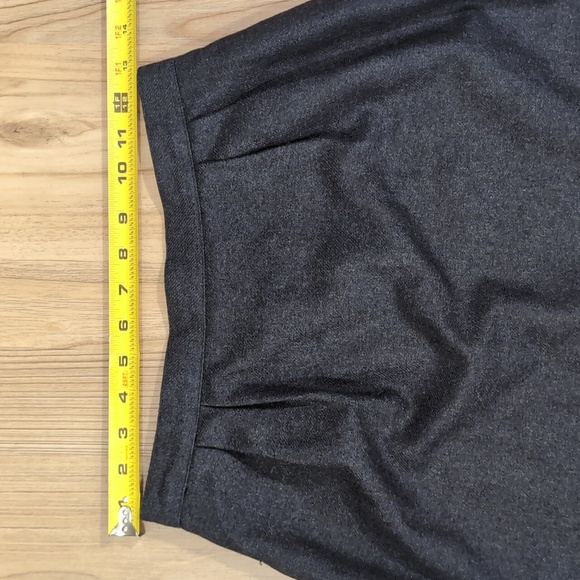 Quality Charcoal Grey Wool Blend Midi Pencil Skirt - Picture 5 of 10